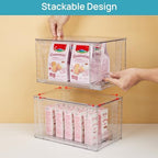 Vtopmart 4 Pack Stackable Clear Pantry Storage Drawers, Large - Image 3