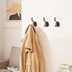 khtumeware 10 Pack 3inch Zinc Alloy Antique Brass Towel Hooks - Image 3