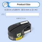 1 Pack Compatible with Brady M21-187-C-342 Tubing, Black/White, .33x6.8 - Image 3