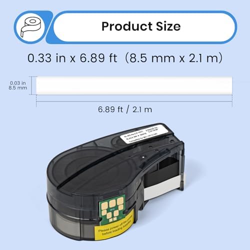 1 Pack Compatible with Brady M21-187-C-342 Tubing, Black/White, .33x6.8 - Image 3