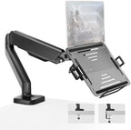 monTEK 2-in-1 Laptop & Monitor Desk Mount, Fits 12–18"Laptops & 32" Screens by monTEK