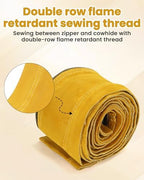 Leather TIG Welding Cable Sleeve Cover with Zipper, 11.8 ft - Image 4