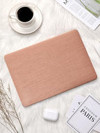 Seorsok Compatible with MacBook Pro14inch Case 2026 2025-2021 M5 M4 M3 A3426 A3427 A3434 A3112 A3185 A3401 M2 A2779 M1 A2442,Leather Plastic Hard Shell Case&Keyboard Cover,Reddish Woven No Logo Cutout - Image 4