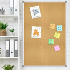 Lockways Large 60" x 36" Cork Board Bulletin Board Aluminium Frame - Image 5
