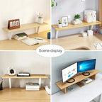 23.6x7.9 in Clamp on Desk Shelf, Adjustable Floating Desks Shelf - Image 2