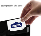 Marketing Holders Wall Business Card Holder with Hanging Hardware for 3.5" x 2" Contact or Appointment Cards Medical Dental Corporate Offices Community Centers 24 Pockets Black Acrylic One Piece - Image 4