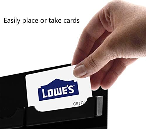 Marketing Holders Wall Business Card Holder with Hanging Hardware for 3.5" x 2" Contact or Appointment Cards Medical Dental Corporate Offices Community Centers 24 Pockets Black Acrylic One Piece - Image 4
