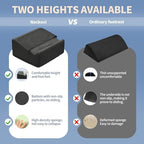 Under Desk Footrest with Rocking Base & Warming Cover, Black Check - Image 6