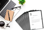 Black Vinyl Folders, Heavy Duty Plastic Folders with Clear Front Pocket, Doctor Stuff, Letter Size L-Type Document Holder for Home, Office and Medical, Pack of 50 - Image 5