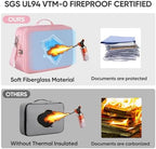 BALEINE Fireproof Document Box with Lock, Waterproof Fire Safe File Bag - Image 6