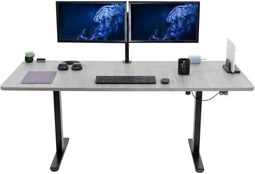 VIVO Dark Gray 71 x 30 in Standing Desk, DESK-KIT-0B7G by VIVO