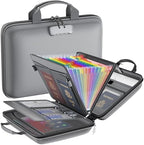 Tamfile Fireproof File Organizer with Lock,Hard Case Fireproof Document Box by Tamfile