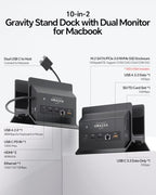 MacBook Docking Station Dual Monitor 4K@60Hz for MacBook Pro/Air M5/M4 - Image 2