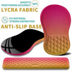 Hokafenle 2 in 1 Ergonomic Mouse Pad Wrist Support & Wrist Rest for Computer Keyboard Set, with Relieve Carpal Tunnel Pain Massage Bulge and Full Memory Gel Design (2In1 Set, Sunset Glow) - Image 6