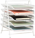 Mind Reader 5-Tier Paper Tray Organizer, White by MindReader