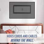 Legrand - OnQ in Wall Cable Management Kit with USB, TV Outlet Wall Kit Hides Cords, in Wall TV Power Kit Works with All Plugs, Recessed TV Outlet, White, HT21USBWHV1 (Hardwired) - Image 2
