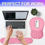 Ergonomic Keyboard Wrist Rest and Mouse Pad Wrist Support Set, Pink - Image 7