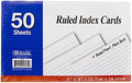 BAZIC Products White Ruled Index Cards, 5 x 8 in, 50 Ct, 36-Case by BAZICProducts