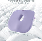 Skechers Seat Cushion Memory Foam,Donut Pillow Office Chair Cushion for Tailbone Pain Relief,Butt Pillow for Office Chair,Car seat Cushion,Long Sitting Office Workers,and Car Drivers,Purple - Image 5