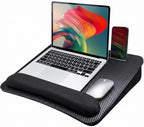 HUANUO Laptop Lap Desk with Cushion, Fit up to 15.6" Laptop, Black by HUANUO