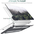 DONGKE for MacBook Air 13 Inch Case M5 2026 M4 2025 M3 M2 2024-2022 A3449 A3240 A3113 A2681, Plastic Hard Shell & Keyboard Cover & Screen Film for MacBook Air 13.6 Inch Case - Forest - Image 6