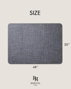 BARoyal Office Chair Mat for Hardwood Floor Under Desk Computer Rolling Chair Mat for Wood/Tile Floor Non-Slip Heavy Duty Desk Rug PVC Plastic Hard Floor Protector 30" x 48"(Cool Grey) - Image 6