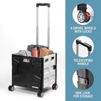 Wheeled Trolley Crate - 35L (4 Wheels) - Black/Cream [Cool Gray 1C] - Image 3