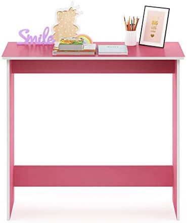 FURINNO Simplistic Study Table, Pink, 15.5 in x 31.5 in x 29.75 in (D x W x H) - Image 4