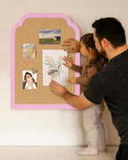 Cork Bulletin Board, 17.7"*23.6" Pin Board with Pink Frame, Decorative Hanging Message Board for Home Office School - Memos, Notes, Photos, Vision Board(PK-4560) - Image 7