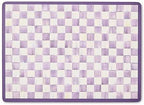 MACKENZIE-CHILDS Cork-Back Placemat Set, Purple-and-White Violet Check by Unknown