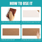 SUNGIFT 17 x 8 Inch Cork Bulletin Board 6 Pack, 1/2" Thick for Office/Home - Image 6