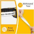 5-Pack Replacement for M21-750-499 Black on White Nylon Cloth 3/4 Inch Tape - Image 4