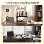 HOOBRO Desktop Bookshelf, 3-Tier Desk Organizer Shelf, Small Office Shelves - Image 7