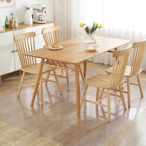 Clear Office Chair Mat for Hardwood Floor, 58 x 84 in Desk Floor Protector by OstepDecor