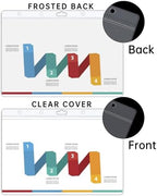 AKONEGE 12PCS Hard Sheet Protectors 8.5 x 11 Waterproof Resealable Zip Page Protectors Clear Hard Plastic Sleeves for Photos Birth Certificate, Heavy Duty Document Holder Wall Sign Holder, Horizontal - Image 5