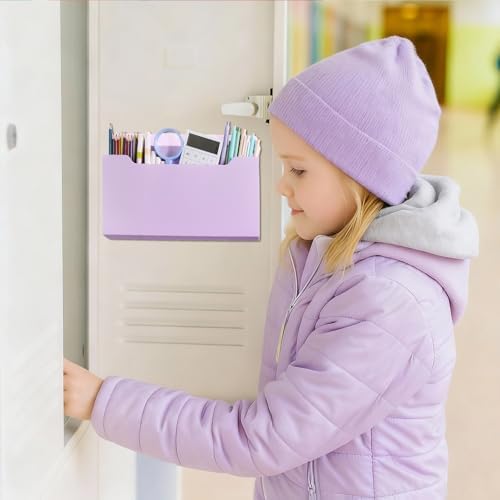 Fuutreo Magnetic Wall File Holder,6pcs,Violet Color,Horizontal-large - Image 5
