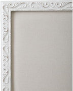 SOFE Small Linen Bulletin Board - White Wood Framed Memo Board 16 × 13 Inch - Image 5