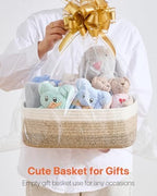 KALLAX Small Woven Storage Basket for Organizing, 13.5x9.5x5 inches, 3 Pack - Image 7