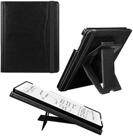 E NET-CASE Case for 11" Kindle Scribe 3rd Generation 2025, Kindle Scribe Colorsoft, Multi-Viewing Stand Cover with Auto Sleep/Wake,Pen Holder for Scribe 11" 2025 Released (Black) by ENET-CASE