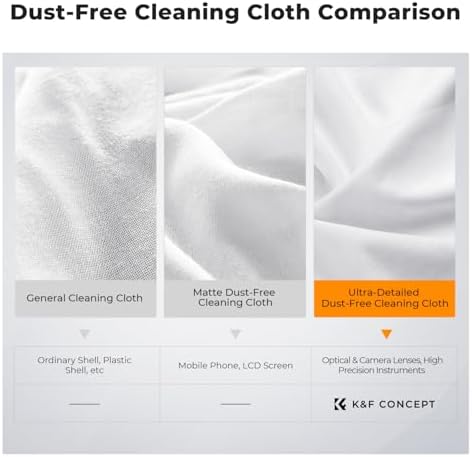 K&F CONCEPT Vacuum Packaging Microfiber Cleaning Cloths X40,for Glasses - Image 6