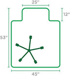 Dimex Office Chair Mat for Low‑Pile Carpet – 45" x 53" Clear Desk Floor Protector with Lip, Smooth Glide PVC for Rolling Chairs - Image 4