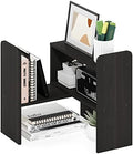 Furinno Classic Desktop Organizer Storage Rack Adjustable Free Style Rotation Display Bookshelf, Espresso 6.7D x 23.7W x 15.67H in by Furinno-FitsYourSpaceFitsYourBudget