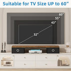 YAOHUOO 45" Large TV Riser with Fabric Drawers for 32-60 inch TV - Image 5
