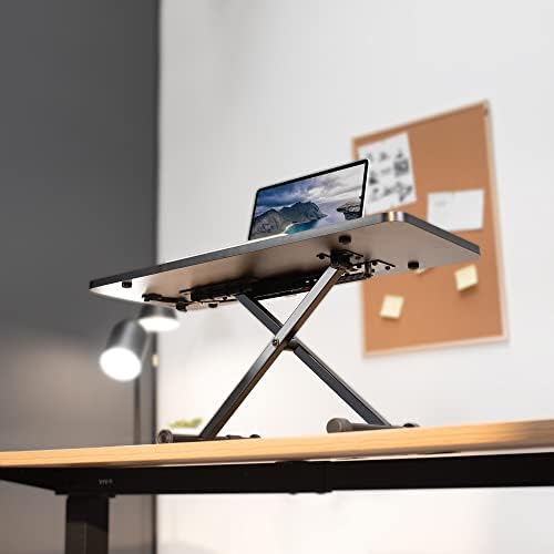 VIVO Black 28 in Single Top Standing Desk Converter, DESK-V011F - Image 5