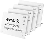 4 Pack Magnetic Board - White Magnet Display Stand by Unknown