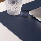 Nekmit Leather Desk Blotter Pad 17 x 12 Inches, Flat, Non-Slip, Waterproof, Blue - Image 3