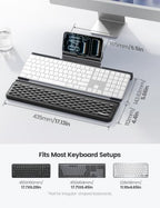 Vaydeer Wrist Rest with Keyboard Stand and Phone Holder, Keyboard Riser Set - Image 6