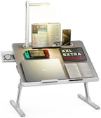 Laptop Bed Tray Desk with LED Desk Lamp, SAIJI Laptop Stand for Bed by SAIJI