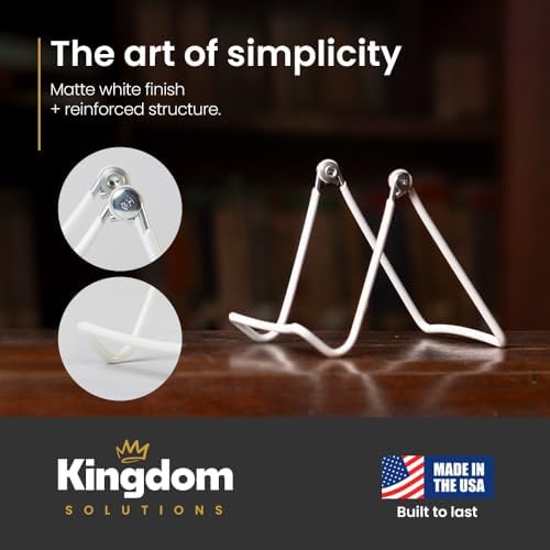KINGDOM SOLUTIONS - 3.25" White Metal Display Stand Made in USA - 12 Pack - Image 6