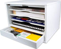 Victor W4720 Pure White Desktop Organizer by Victor